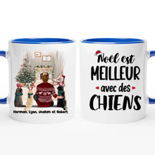 Charger l'image dans la galerie, Noël est meilleur avec un chien Mug, cadeau de Noël, jusqu'à 6 chiens