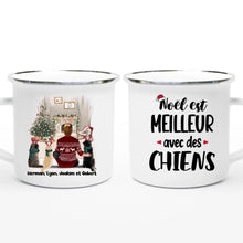 Charger l'image dans la galerie, Noël est meilleur avec un chien Mug, cadeau de Noël, jusqu'à 6 chiens