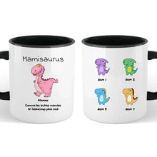Charger l'image dans la galerie, Jusqu'à 9 enfants, petits-enfants, Mug magique personnalisé, Mamansaurus, Mamisaurus