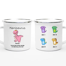 Charger l'image dans la galerie, Jusqu'à 9 enfants, petits-enfants, Mug magique personnalisé, Mamansaurus, Mamisaurus