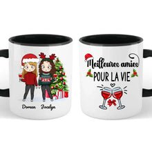 Charger l'image dans la galerie, Jusqu'à 5 filles, Tasse personnalisée meilleures amies, cadeau pour les amis, cadeau personnalisé de Noël