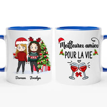Charger l'image dans la galerie, Jusqu'à 5 filles, Tasse personnalisée meilleures amies, cadeau pour les amis, cadeau personnalisé de Noël