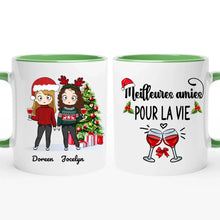 Charger l'image dans la galerie, Jusqu'à 5 filles, Tasse personnalisée meilleures amies, cadeau pour les amis, cadeau personnalisé de Noël