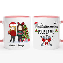 Charger l'image dans la galerie, Jusqu'à 5 filles, Tasse personnalisée meilleures amies, cadeau pour les amis, cadeau personnalisé de Noël