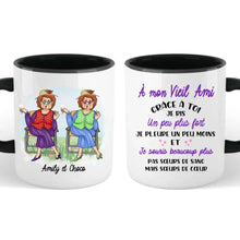 Charger l'image dans la galerie, Tasse personnalisée à mon vieil ami pour vos cadeaux d’anniversaire, cadeaux personnalisés pour les meilleurs amis