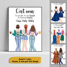 Charger l'image dans la galerie, Jusqu'à 3 amis, Cadeau personnalisé pour les amis, idee cadeau amis fille, message cadeau amis, cadeau ami anniversaire