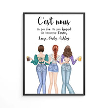 Charger l'image dans la galerie, Jusqu'à 3 amis, Cadeau personnalisé pour les amis, idee cadeau amis fille, message cadeau amis, cadeau ami anniversaire