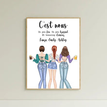 Charger l'image dans la galerie, Jusqu'à 3 amis, Cadeau personnalisé pour les amis, idee cadeau amis fille, message cadeau amis, cadeau ami anniversaire