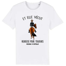 Charger l&#39;image dans la galerie, T shirt personnalisé cheval, tee shirt cheval femme, Et elle vécut heureuse pour toujours
