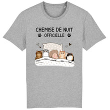 Charger l&#39;image dans la galerie, Jusqu&#39;à 9 chats, Tee shirt personnalisé chat, Chemise de nuit officielle, t shirt maman chat
