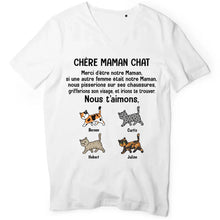 Charger l&#39;image dans la galerie, Jusqu&#39;à 9 chats, tee shirt personnalisé chat, t shirt papa chat, cher papa chat
