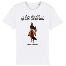 Charger l&#39;image dans la galerie, Jusqu&#39;à 3 chevaux, t shirt personnalisé cheval, juste une femme qui aime les chevaux
