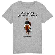 Charger l&#39;image dans la galerie, Jusqu&#39;à 3 chevaux, t shirt personnalisé cheval, juste une femme qui aime les chevaux
