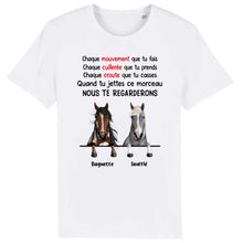 Charger l&#39;image dans la galerie, Jusqu&#39;à 3 chevaux, t shirt personnalisé cheval, t shirt cheval femme, tee shirt cheval humour
