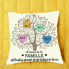 Charger l&#39;image dans la galerie, Jusqu&#39;à 13 membres, Oreiller personnalisé, Coussin pour grand-mère, maman, cadeau significatif de la famille
