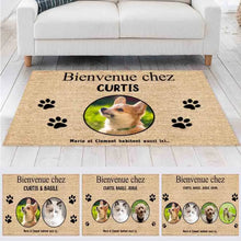 Charger l&#39;image dans la galerie, Jusqu&#39;à 9 chats, Tapis photo chiens chats, Carpette personnalisé pour les amoureux des chiens et des chats
