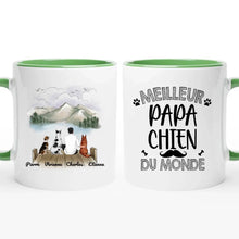 Charger l&#39;image dans la galerie, Jusqu&#39;à 9 chiens, Mug personnalisé cher papa, homme aime les chiens, cadeau pour chien papa, Fête des Pères
