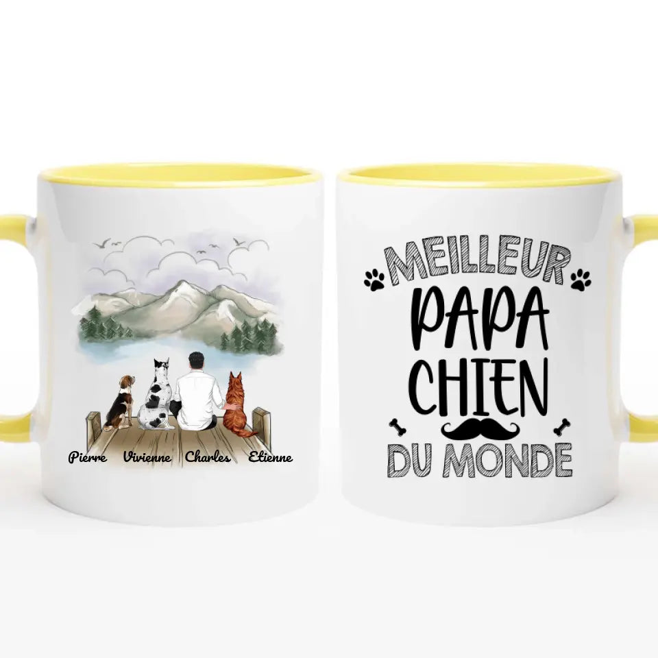 Maman Chien Papa Chien Amoureux Des Chiens Chapeau De Bas Brodé Beanie