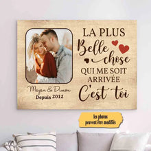 Charger l&#39;image dans la galerie, Impressions sur métal Personnalisée, cadeau pour couple femme, mari, petite amie, petit ami, La plus belle chose
