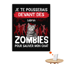 Charger l&#39;image dans la galerie, Jusqu&#39;à 6 chats, Impression sur table personnalisée, TableTop Print Halloween cadeau pour papa chat, mama chat
