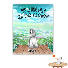 Charger l&#39;image dans la galerie, Jusqu&#39;à 9 chiens, Impression sur table personnalisée, TableTop Print cadeau pour maman chien, femme qui aime les chiens
