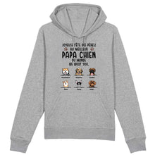 Charger l&#39;image dans la galerie, Jusqu&#39;à 6 chiens, Sweat à capuche personnalisé papa chiens, Sweat à capuche personnalisé chien, fête des pères
