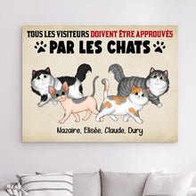 Charger l&#39;image dans la galerie, Impressions sur métal personnalisée, cadeau pour Maman, Papa Chat, Jusqu&#39;à 9 Chats, approuvés par les chats
