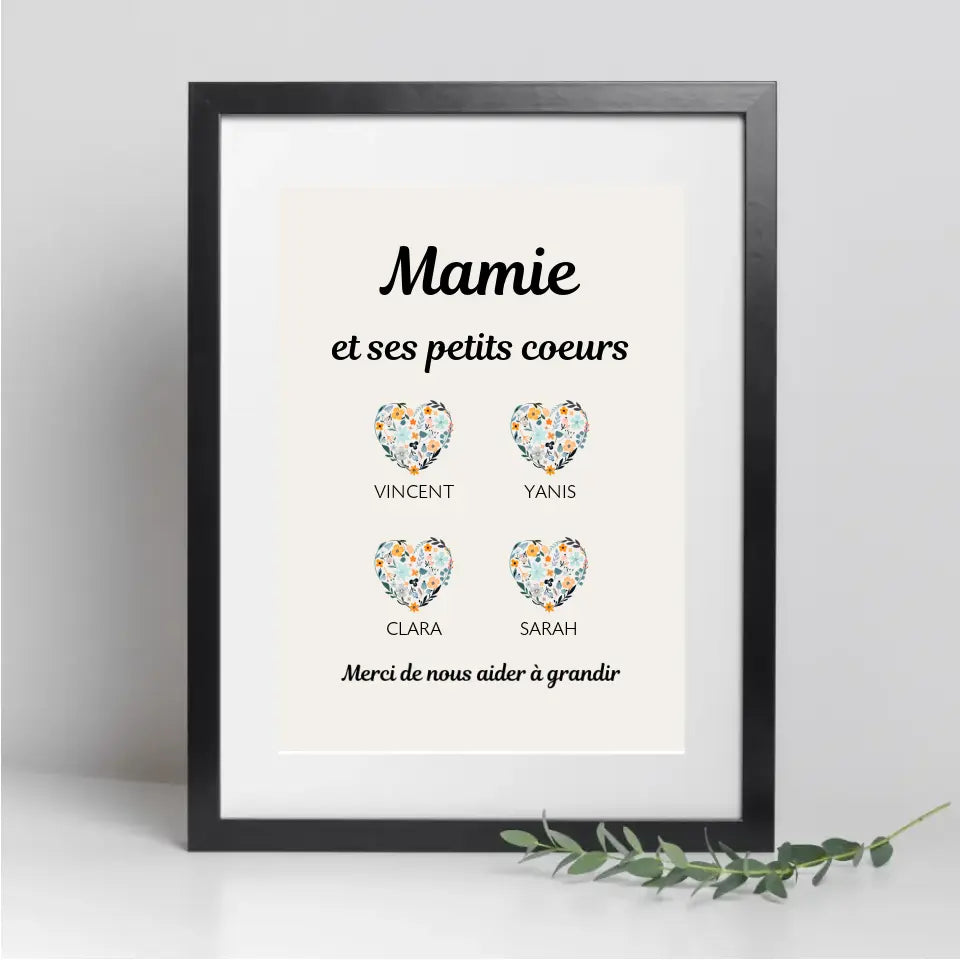 Jusqu'à 9 petits-enfants, Passe partout mamie personnalisée, Cadeau Pour mamie, Fête des grand mère