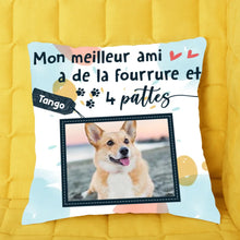 Charger l'image dans la galerie, Oreiller personnalisée, Canapé Coussin cadeau pour maman, papa chat, chien, cheval, mon meilleur ami a de la 4 pattes
