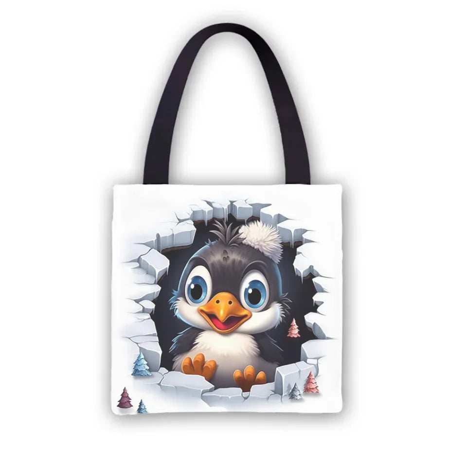 3D Animaux L'hiver Fourre-tout personnalisés, Noël cadeau pour femme, maman, sœur, tante, grand-mère