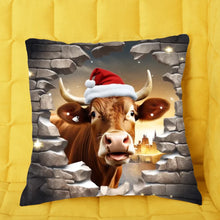 Charger l&#39;image dans la galerie, 3D Vache Angus Fourre-tout personnalisés, Noël cadeau pour femme, maman, sœur, tante, grand-mère
