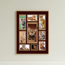 Charger l&#39;image dans la galerie, Chat du Bengale Couverture personnalisée, Plaid cadeau pour Amoureux des chats, maman chat, papa chat
