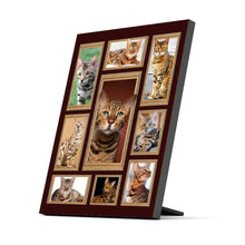 Charger l&#39;image dans la galerie, Chat du Bengale Couverture personnalisée, Plaid cadeau pour Amoureux des chats, maman chat, papa chat
