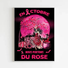 Charger l&#39;image dans la galerie, Sensibilisation au cancer du sein Couverture personnalisée, Plaid En octobre, nous portons du rose
