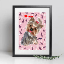 Charger l&#39;image dans la galerie, Yorkshire Terrier Couverture personnalisée, Plaid cadeau pour Maman chien, Amoureux des chiens yorkshires
