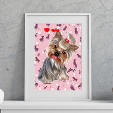 Charger l&#39;image dans la galerie, Yorkshire Terrier Couverture personnalisée, Plaid cadeau pour Maman chien, Amoureux des chiens yorkshires
