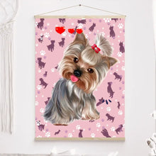 Charger l&#39;image dans la galerie, Yorkshire Terrier Couverture personnalisée, Plaid cadeau pour Maman chien, Amoureux des chiens yorkshires
