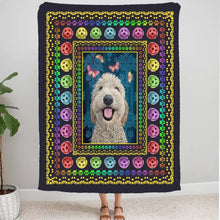 Charger l&#39;image dans la galerie, Goldendoodle Chiens Couverture personnalisée, Plaid cadeau pour Amoureux des chien, maman et papa chien
