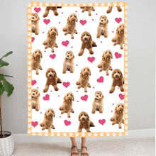 Charger l&#39;image dans la galerie, Goldendoodle Chiens Toile à suspendre personnalisée, cadeau pour Amoureux des chien, maman et papa chien
