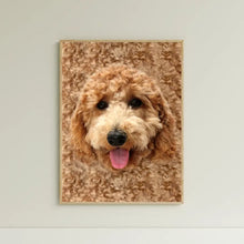 Charger l&#39;image dans la galerie, Goldendoodle Chiens Toile à suspendre personnalisée, cadeau pour Amoureux des chien, maman et papa chien
