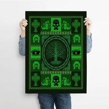 Charger l&#39;image dans la galerie, Arbre de vie symbole irlandais Couverture personnalisée, Plaid cadeau pour Amoureux des chiens, Irish Shamrock St Patrick&#39;s Day
