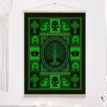 Charger l&#39;image dans la galerie, Arbre de vie symbole irlandais Couverture personnalisée, Plaid cadeau pour Amoureux des chiens, Irish Shamrock St Patrick&#39;s Day
