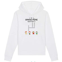 Charger l&#39;image dans la galerie, Enfants Mots croisés, T-shirt personnalisé grand-père grand-mère, ce grand-père appartient à, fête des pères
