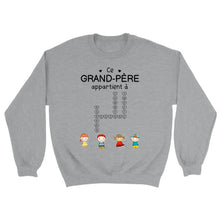 Charger l&#39;image dans la galerie, Enfants Mots croisés, T-shirt personnalisé grand-père grand-mère, ce grand-père appartient à, fête des pères
