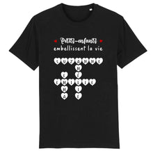 Charger l&#39;image dans la galerie, Petits-enfants Mots croisés, T-shirt personnalisé grand-père grand-mère, Petits-enfants embellissent la vie
