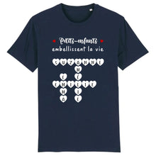 Charger l&#39;image dans la galerie, Petits-enfants Mots croisés, T-shirt personnalisé grand-père grand-mère, Petits-enfants embellissent la vie

