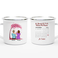 Charger l&#39;image dans la galerie, Date d&#39;anniversaire Mug personnalisé, Fête des mères Cadeaux pour maman, La Journée Où Tu Es Devenue Ma Maman
