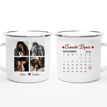Charger l&#39;image dans la galerie, Date d&#39;anniversaire Mug Photo personnalisé,  Saint-Valentin Cadeaux pour couple, Épouse et mari, Ensemble Depuis
