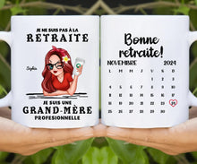 Charger l&#39;image dans la galerie, Retraite T shirt personnalisé, Fête des mères Cadeaux pour professionnelle maman, Grand-mère, je ne suis pas à la retraite
