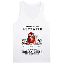 Charger l&#39;image dans la galerie, Retraite T shirt personnalisé, Fête des mères Cadeaux, professionnelle maman chien, Grand-mère, je ne suis pas à la retraite
